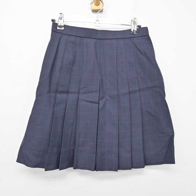 【中古】北海道 札幌北斗高等学校 女子制服 3点 (ニットベスト・シャツ・スカート) sf056309