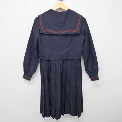 【中古】福岡県 福岡女学院中学校・高等学校 女子制服 2点 (セーラー服・ジャンパースカート) sf056317