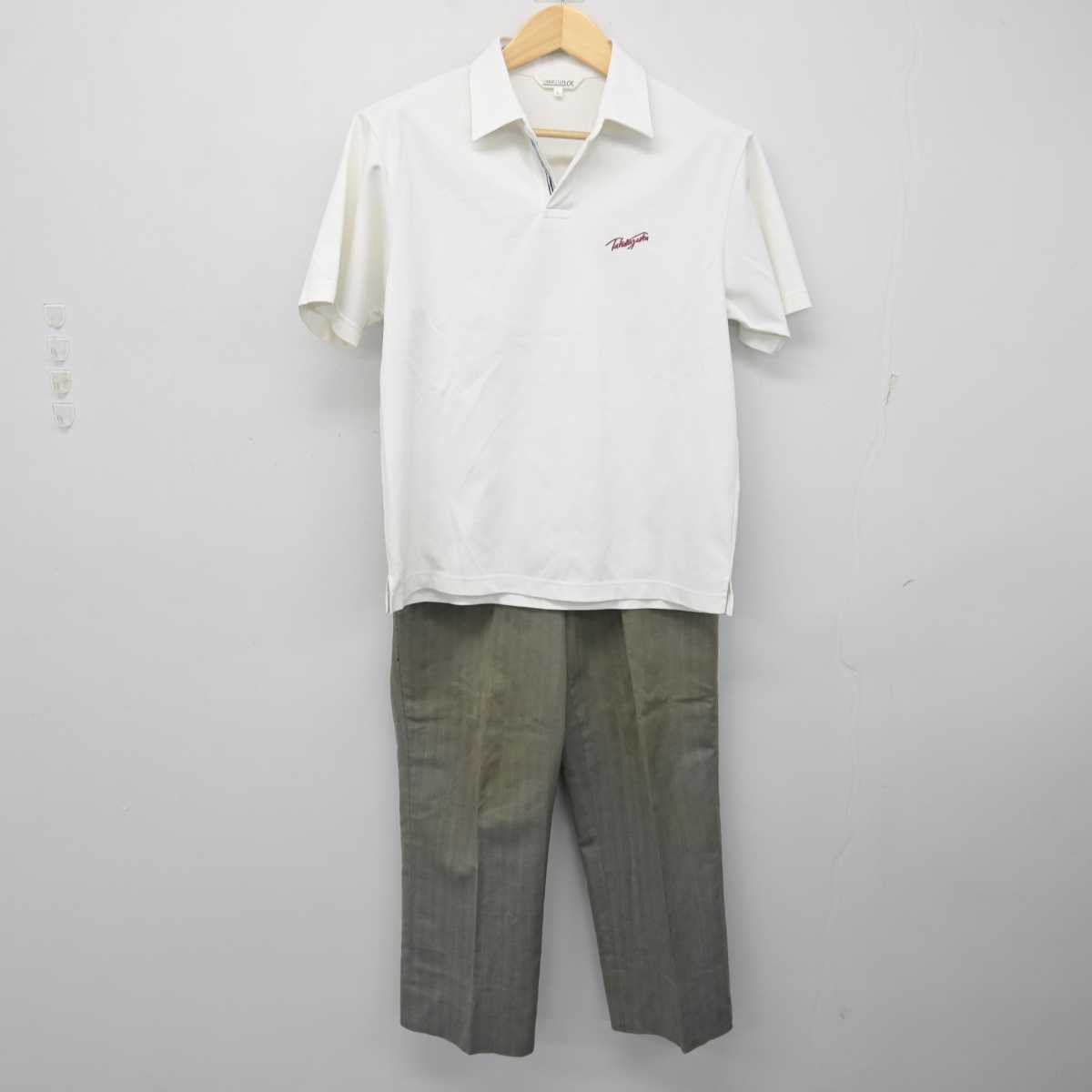 【中古】兵庫県 宝塚高等学校 男子制服 3点 (シャツ・ズボン) sf056322