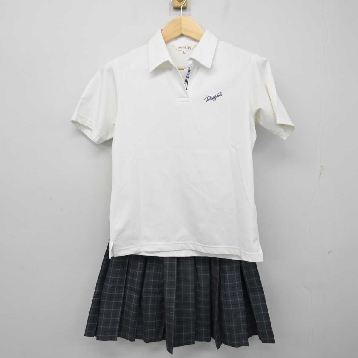 【中古】兵庫県 宝塚高等学校 女子制服 3点 (シャツ・スカート) sf056325