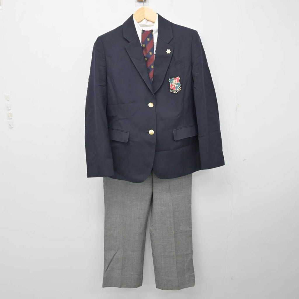 中古】茨城県 水戸農業高等学校 女子制服 5点 (ブレザー・シャツ・ズボン) sf056331 | 中古制服通販パレイド