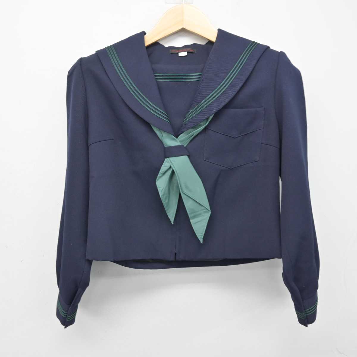 【中古】兵庫県 瓦木中学校 女子制服 3点 (セーラー服・スカート) sf056338