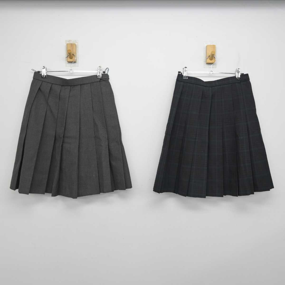 【中古】東京都 専修大学附属高等学校 女子制服 2点 (スカート) sf056351