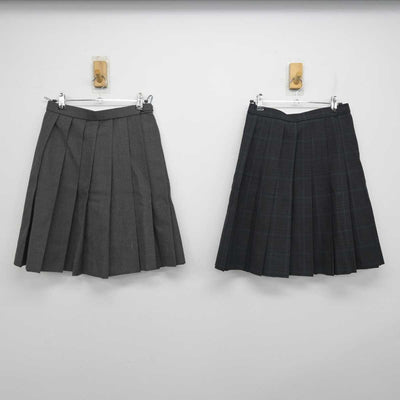 【中古】東京都 専修大学附属高等学校 女子制服 2点 (スカート) sf056351