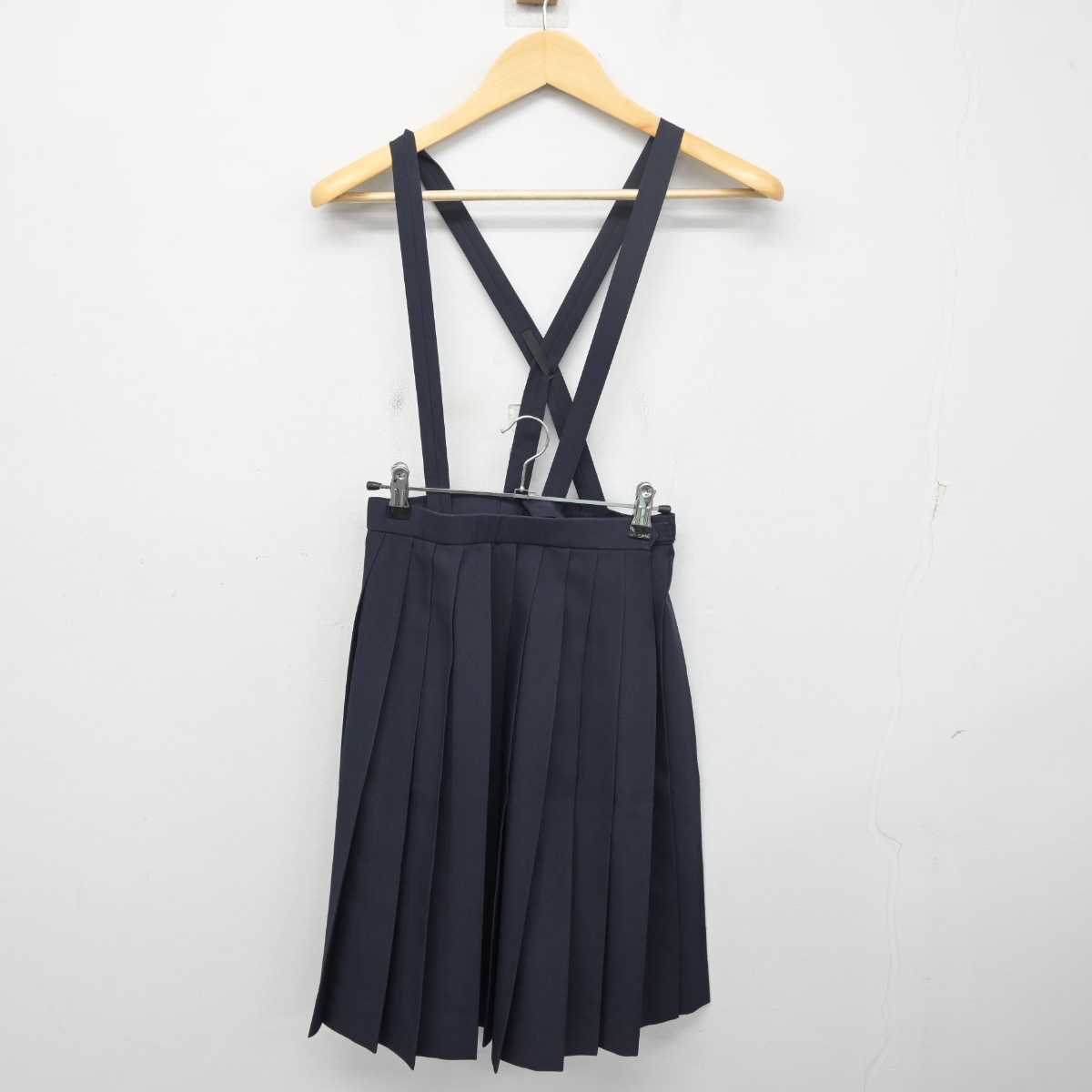 【中古】宮崎県 木花中学校 女子制服 2点 (シャツ・スカート) sf056354