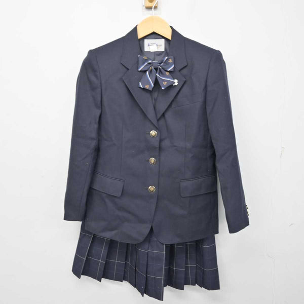 【中古】東京都 六本木中学校 女子制服 4点 (ブレザー・スカート 