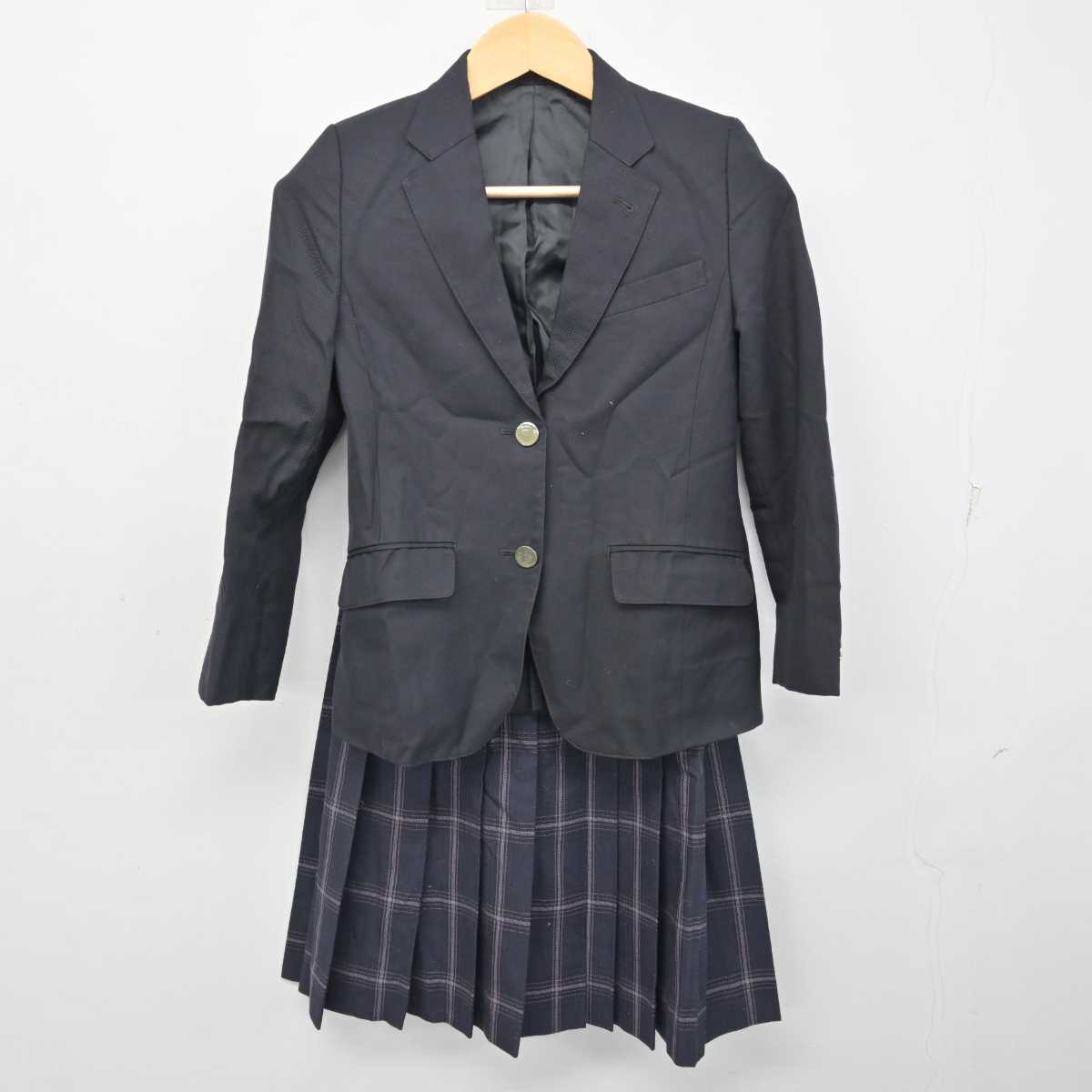 【中古】東京都 目黒中央中学校 女子制服 2点 (ブレザー・スカート) sf056377