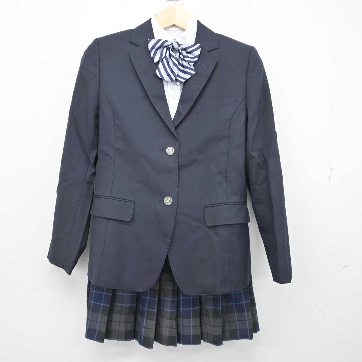 【中古】東京都 東洋大附属京北高等学校 女子制服 4点 (ブレザー・シャツ・スカート) sf056397