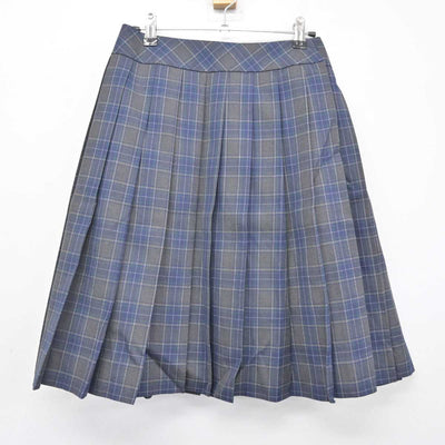 【中古】山形県 上山明新館高等学校 女子制服 3点 (ニット・シャツ・スカート) sf056401