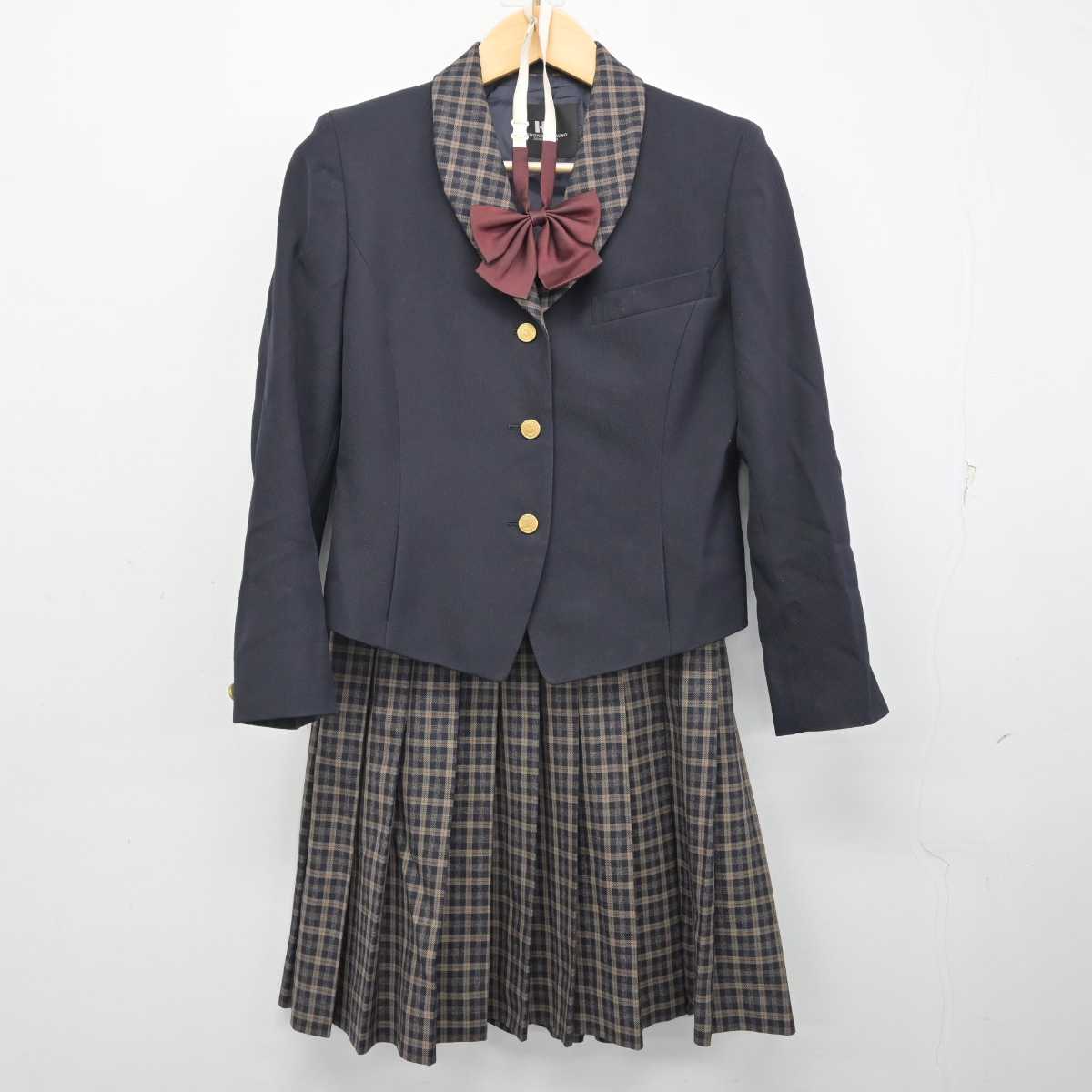 【中古】大阪府 生野高等学校 女子制服 5点 (ブレザー・スカート) sf056409