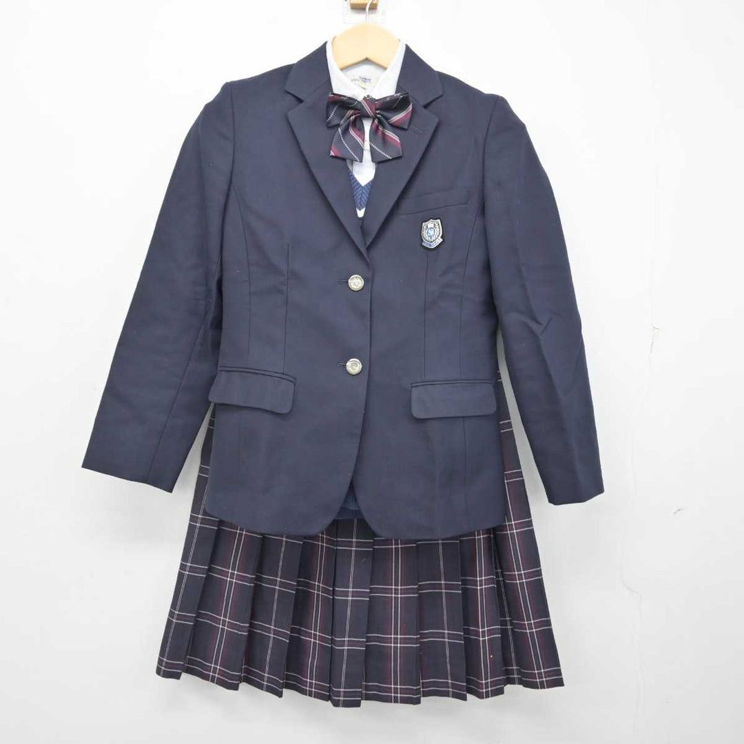 中古】北海道 札幌英藍高等学校 女子制服 5点 (ブレザー・ニット・シャツ・スカート) sf056423 | 中古制服通販パレイド