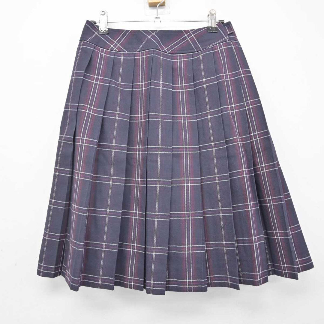 【中古】北海道 札幌英藍高等学校 女子制服 5点 (ブレザー・ニット・シャツ・スカート) sf056423 | 中古制服通販パレイド