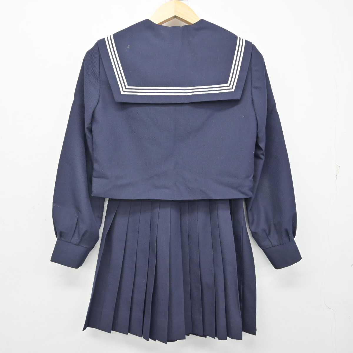 【中古】愛知県 一宮高等学校 女子制服 2点 (セーラー服・スカート) sf056427