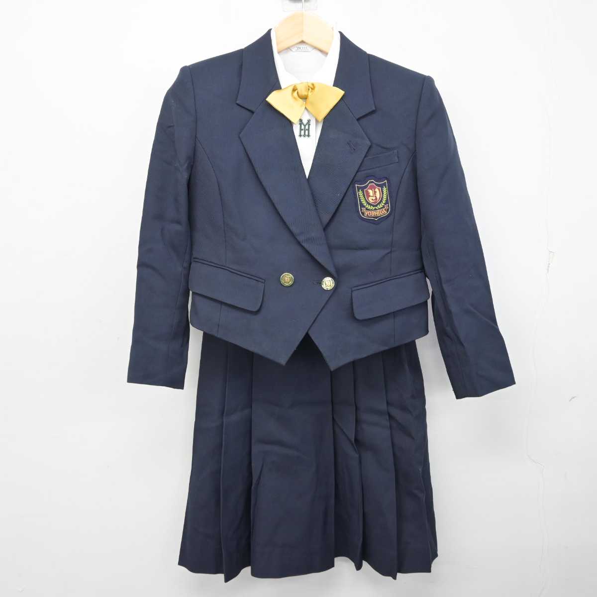 【中古】山梨県 吉田高等学校 女子制服 4点 (ブレザー・シャツ・スカート) sf056433