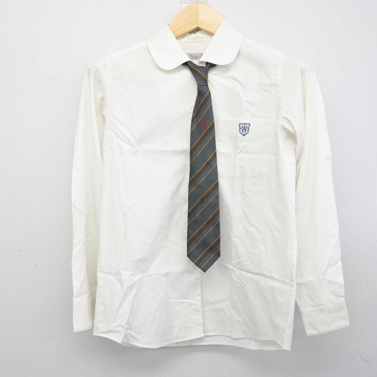 【中古】福岡県 西南学院高等学校 女子制服 4点 (ブレザー・シャツ・スカート) sf056442