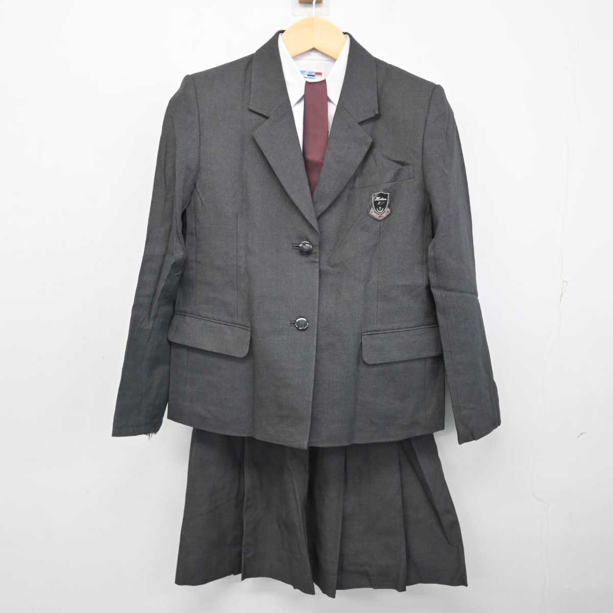 【中古】埼玉県 星野高等学校 女子制服 5点 (ブレザー・ベスト・シャツ・スカート) sf056450