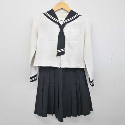 【中古】埼玉県 星野中学校 女子制服 4点 (セーラー服・スカート) sf056454