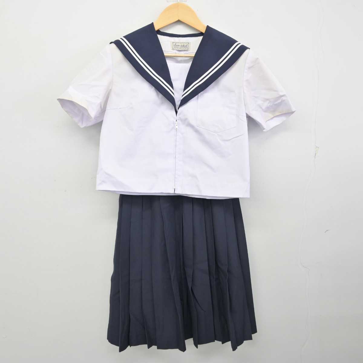 【中古】愛知県 助光中学校 女子制服 3点 (セーラー服・スカート) sf056465