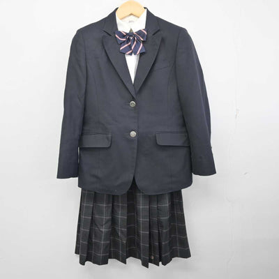 【中古】神奈川県 日本大学藤沢高等学校 女子制服 4点 (ブレザー・シャツ・スカート) sf056467