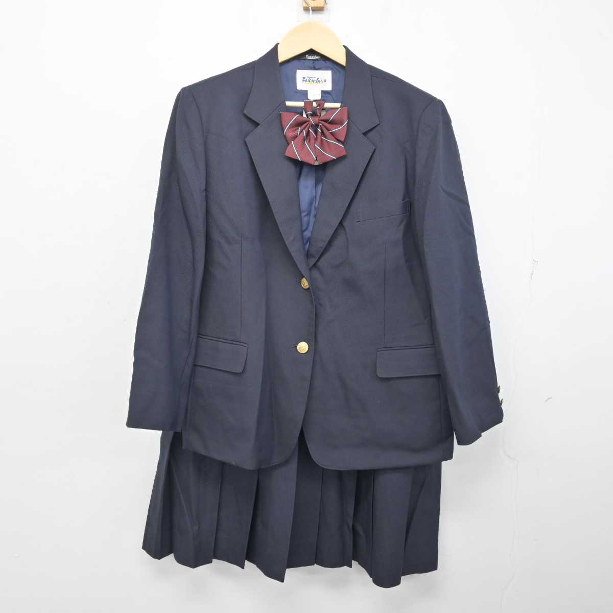 【中古】埼玉県 上尾中学校 女子制服 3点 (ブレザー・スカート) sf056473