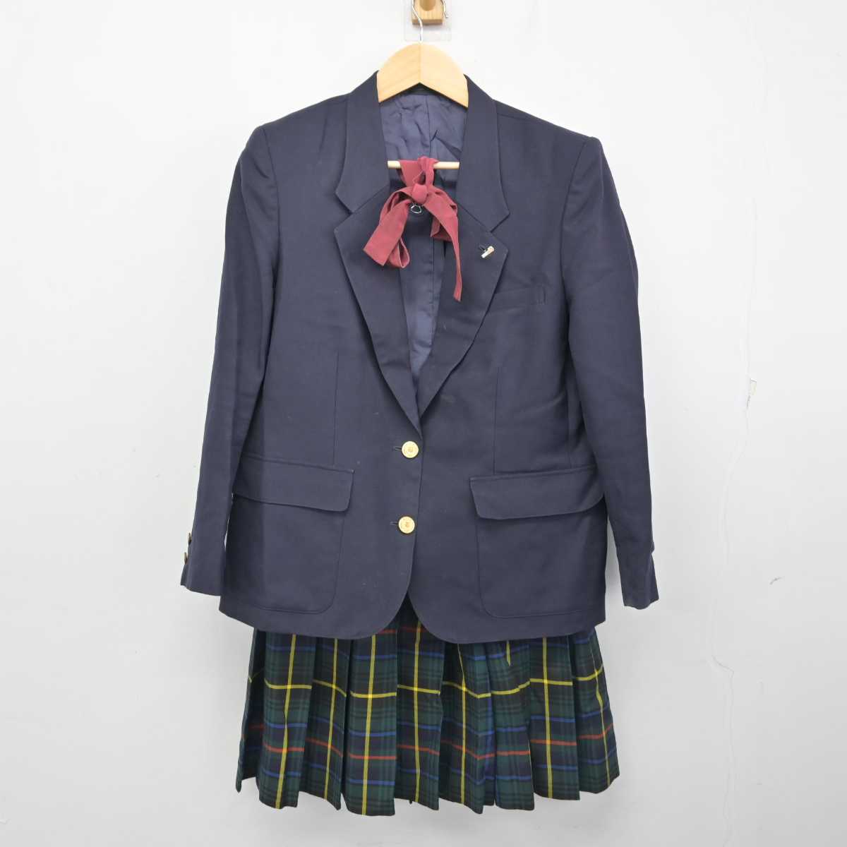 【中古】埼玉県 西武学園文理中学校・高等学校 女子制服 5点 (ブレザー・ニット・スカート) sf056502