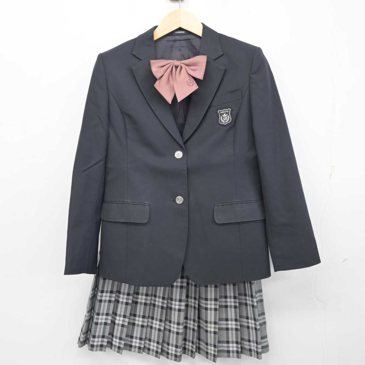 【中古】愛知県 同朋高等学校 女子制服 3点 (ブレザー・スカート) sf056515