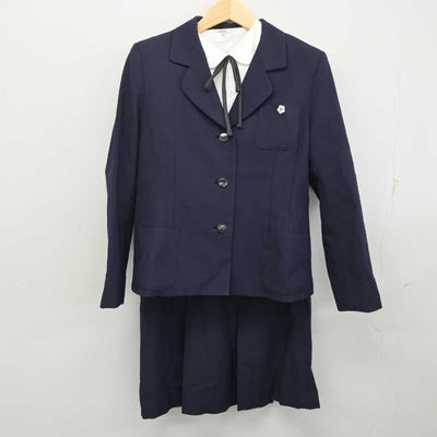 【中古】宮城県 石巻市立女子高等学校 女子制服 5点 (ブレザー・シャツ・スカート) sf056520