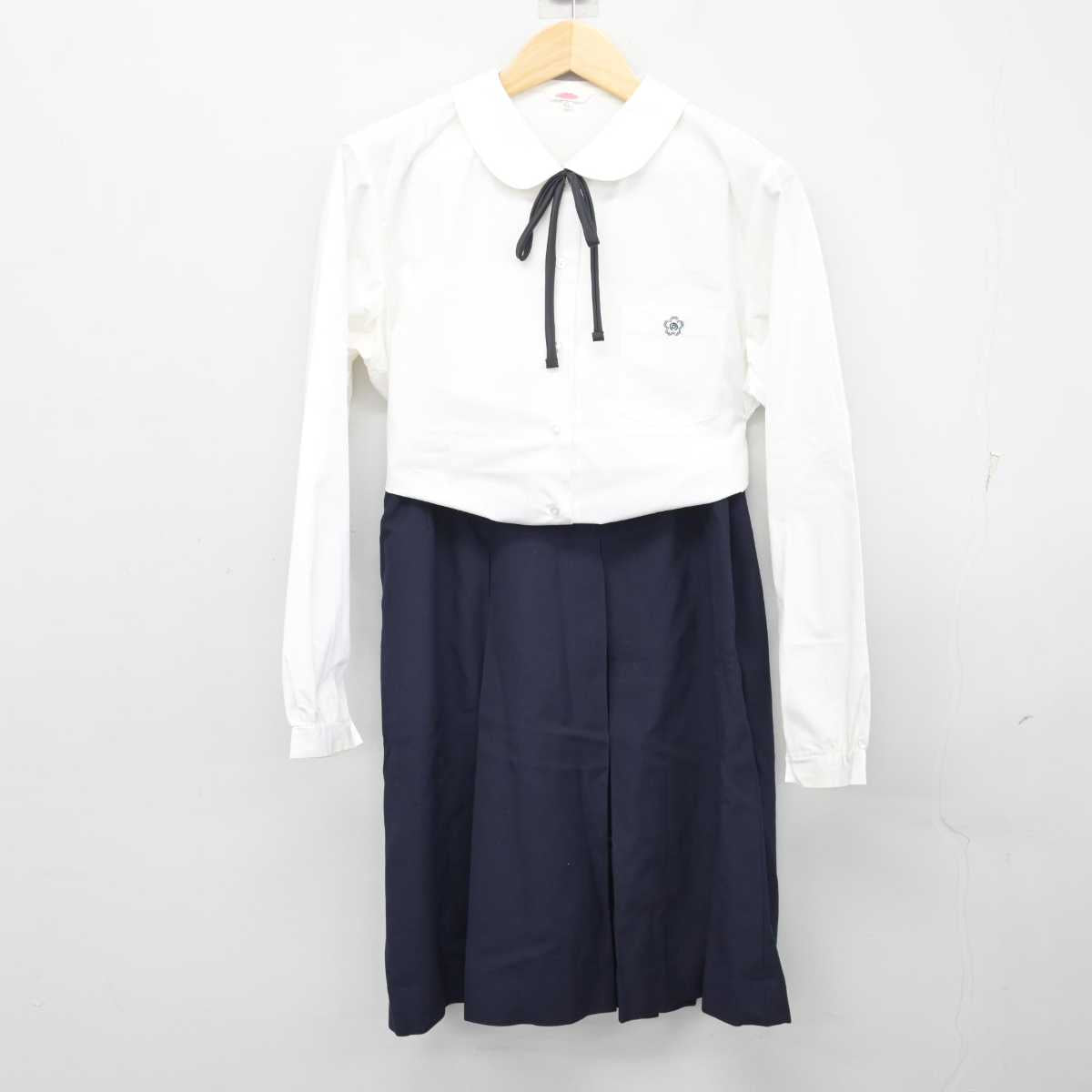 【中古】宮城県 石巻市立女子高等学校 女子制服 5点 (ブレザー・シャツ・スカート) sf056520