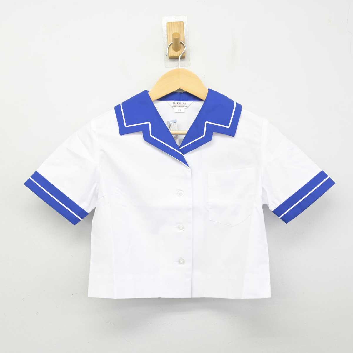 【中古】熊本県 錦ヶ丘中学校 女子制服 2点 (シャツ・スカート) sf056523