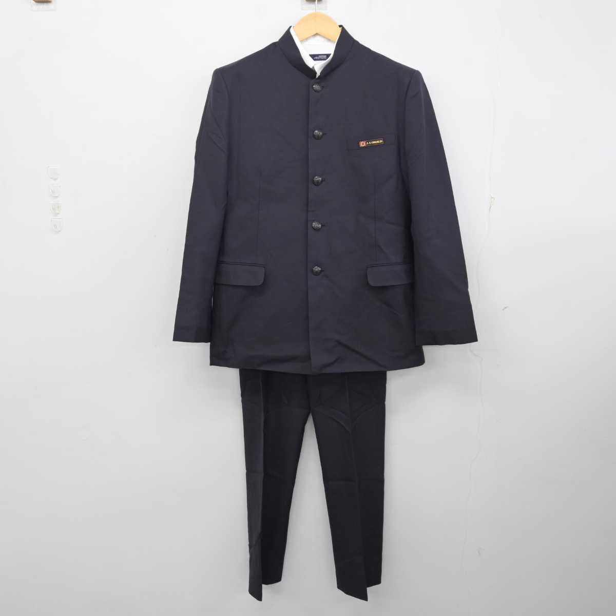 【中古】東京都 桜美林高等学校 男子制服 3点 (学ラン・シャツ・ズボン) sf056529