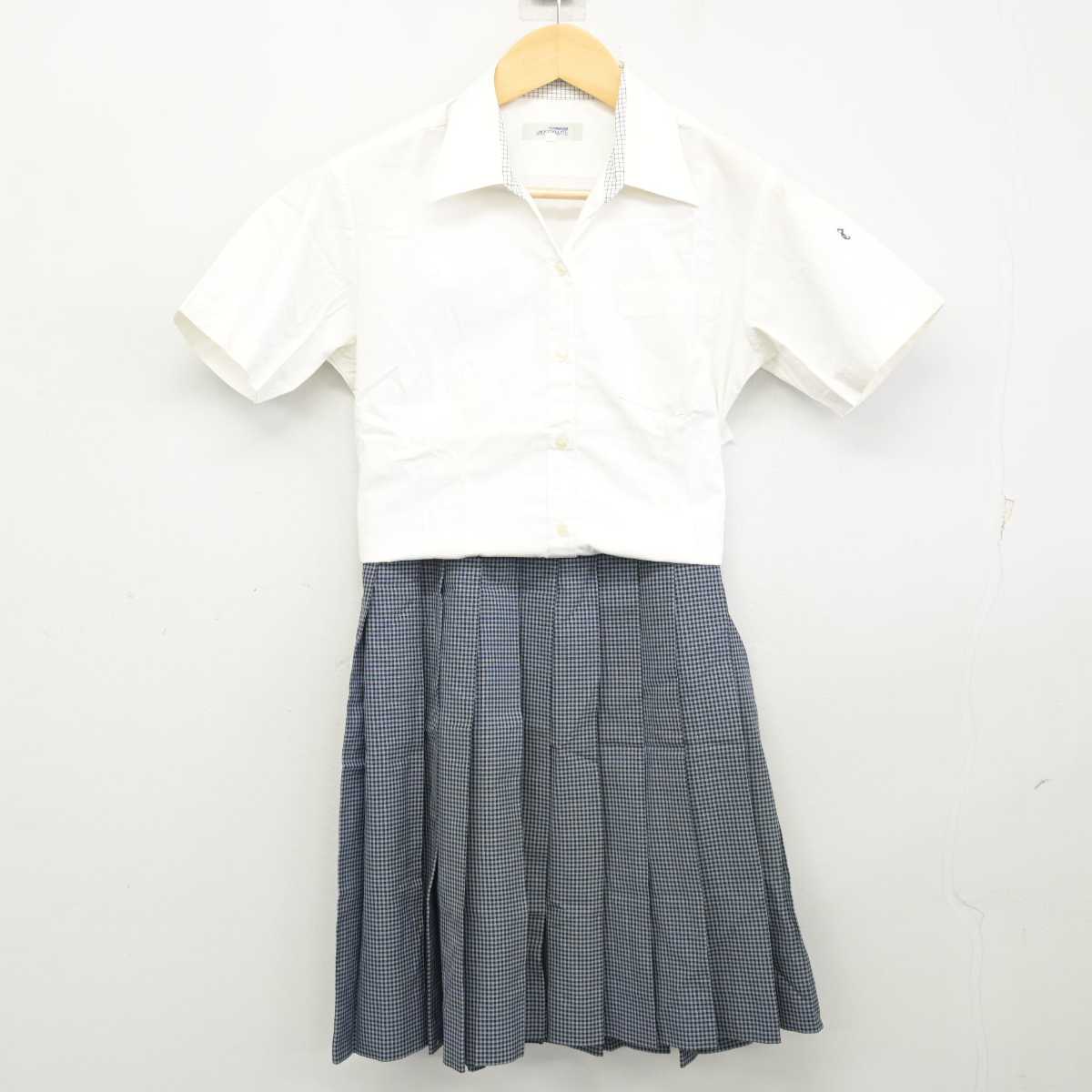 【中古】愛知県 東邦高等学校 女子制服 2点 (シャツ・スカート) sf056536