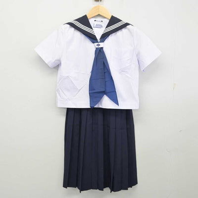 【中古】兵庫県 安室中学校 女子制服 3点 (セーラー服・スカート) sf056547