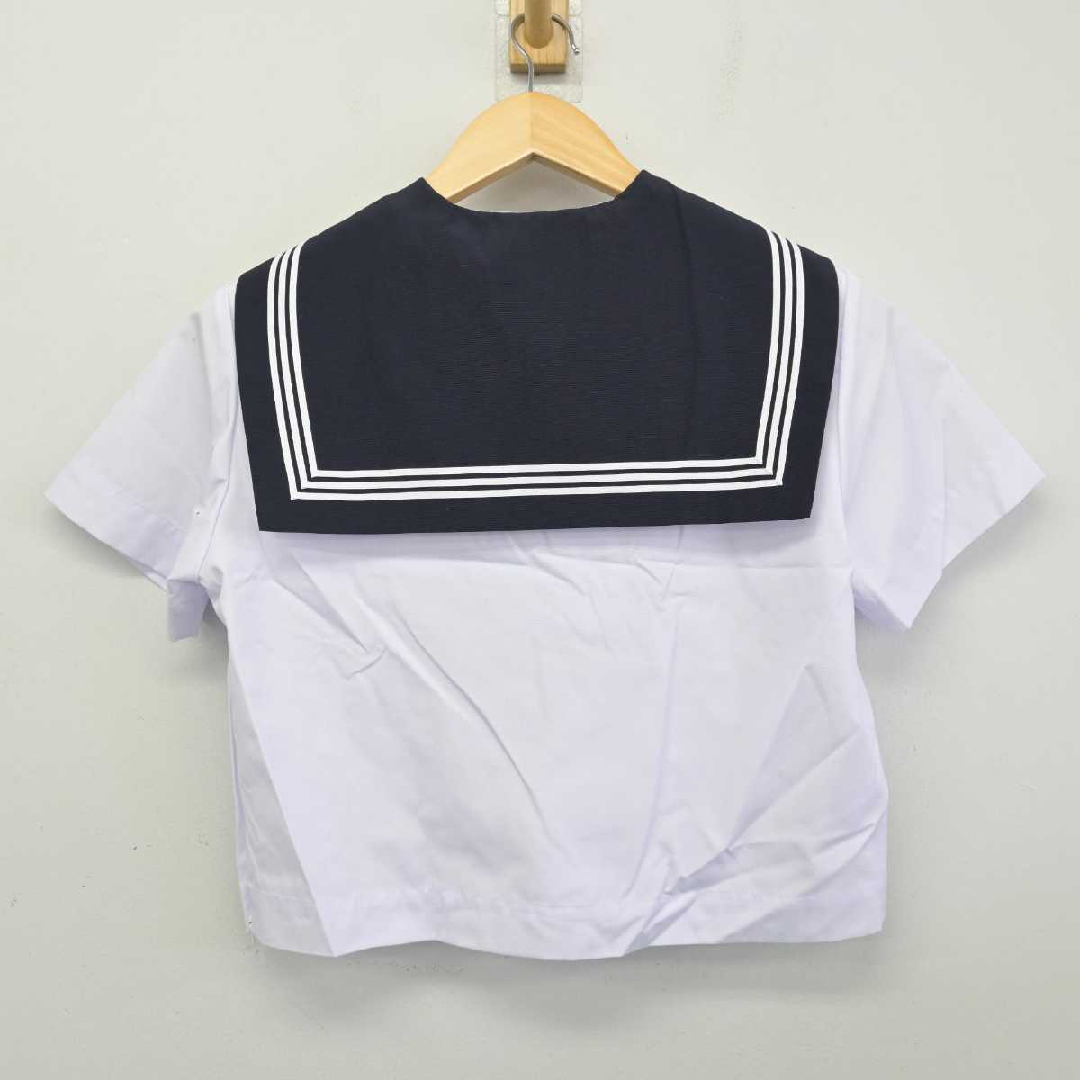 【中古】兵庫県 安室中学校 女子制服 3点 (セーラー服・スカート) sf056547