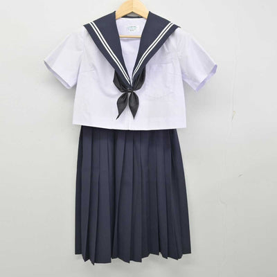 【中古】岐阜県 坂祝中学校 女子制服 3点 (セーラー服・スカート) sf056549