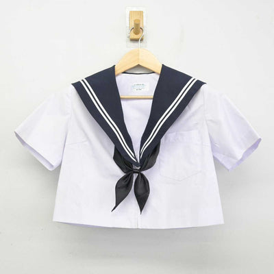 【中古】岐阜県 坂祝中学校 女子制服 3点 (セーラー服・スカート) sf056549