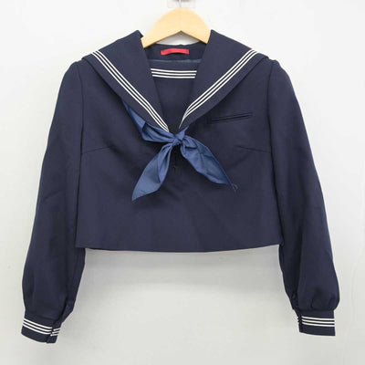 【中古】福岡県 玄洋中学校 女子制服 3点 (セーラー服・ジャンパースカート) sf056555