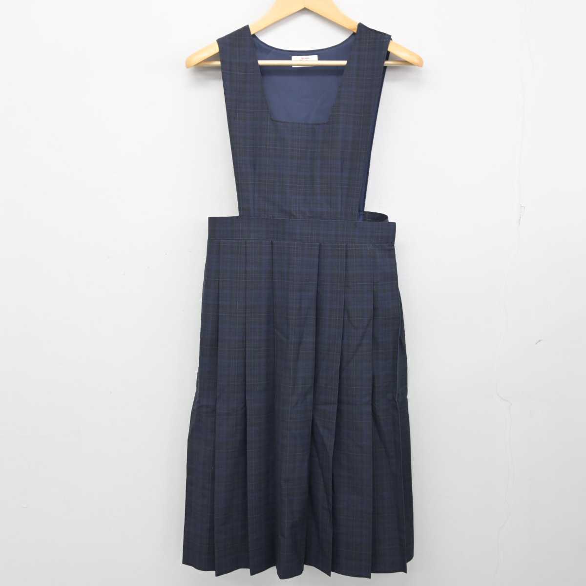 【中古】福岡県 玄洋中学校 女子制服 1点 (ジャンパースカート) sf056556