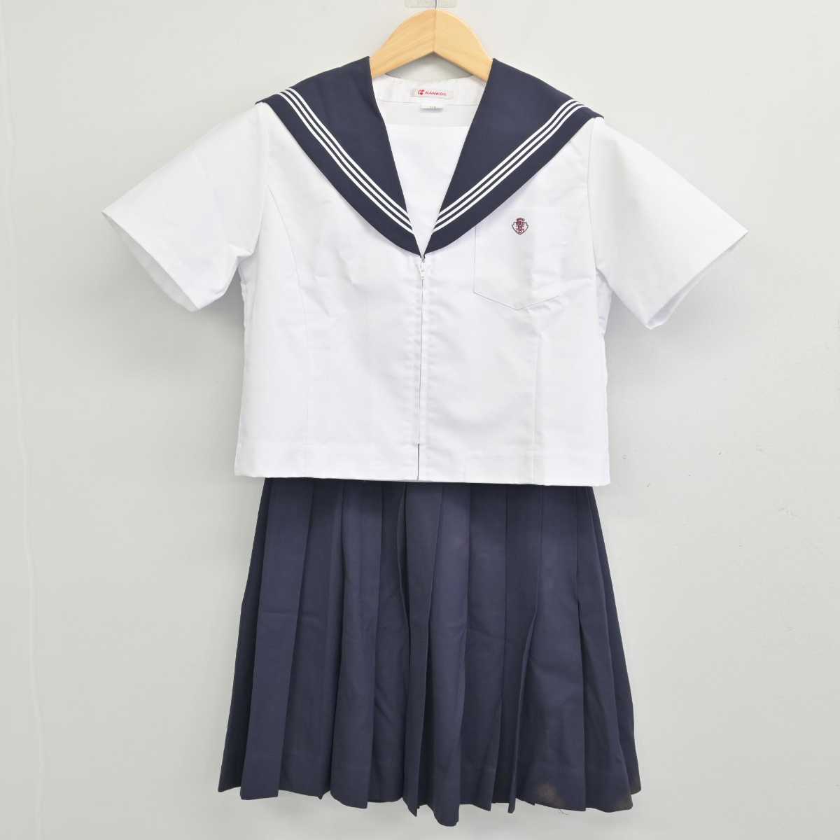 【中古】愛知県 桜台高等学校 女子制服 3点 (セーラー服・スカート) sf056558