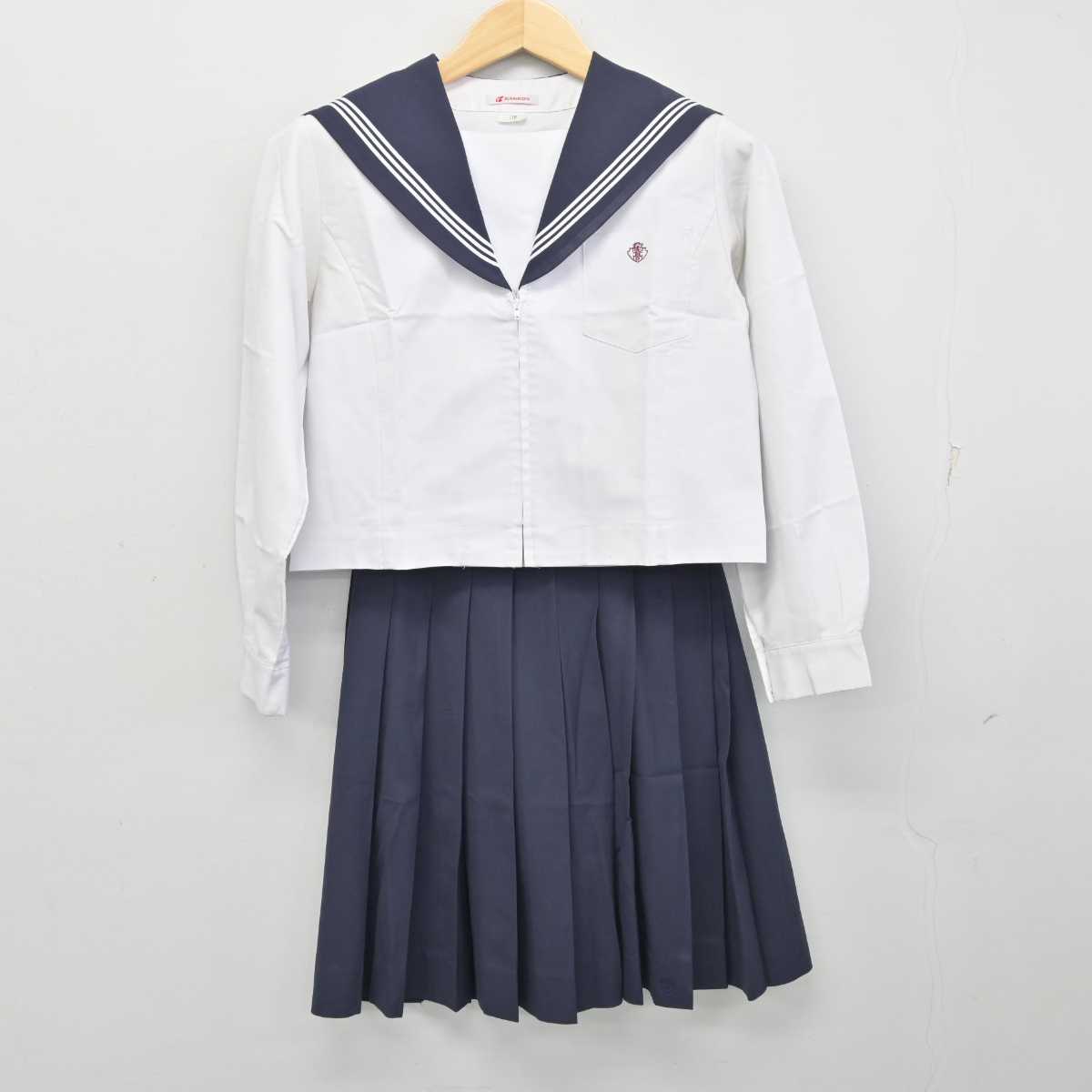 【中古】愛知県 桜台高等学校 女子制服 3点 (セーラー服・スカート) sf056559