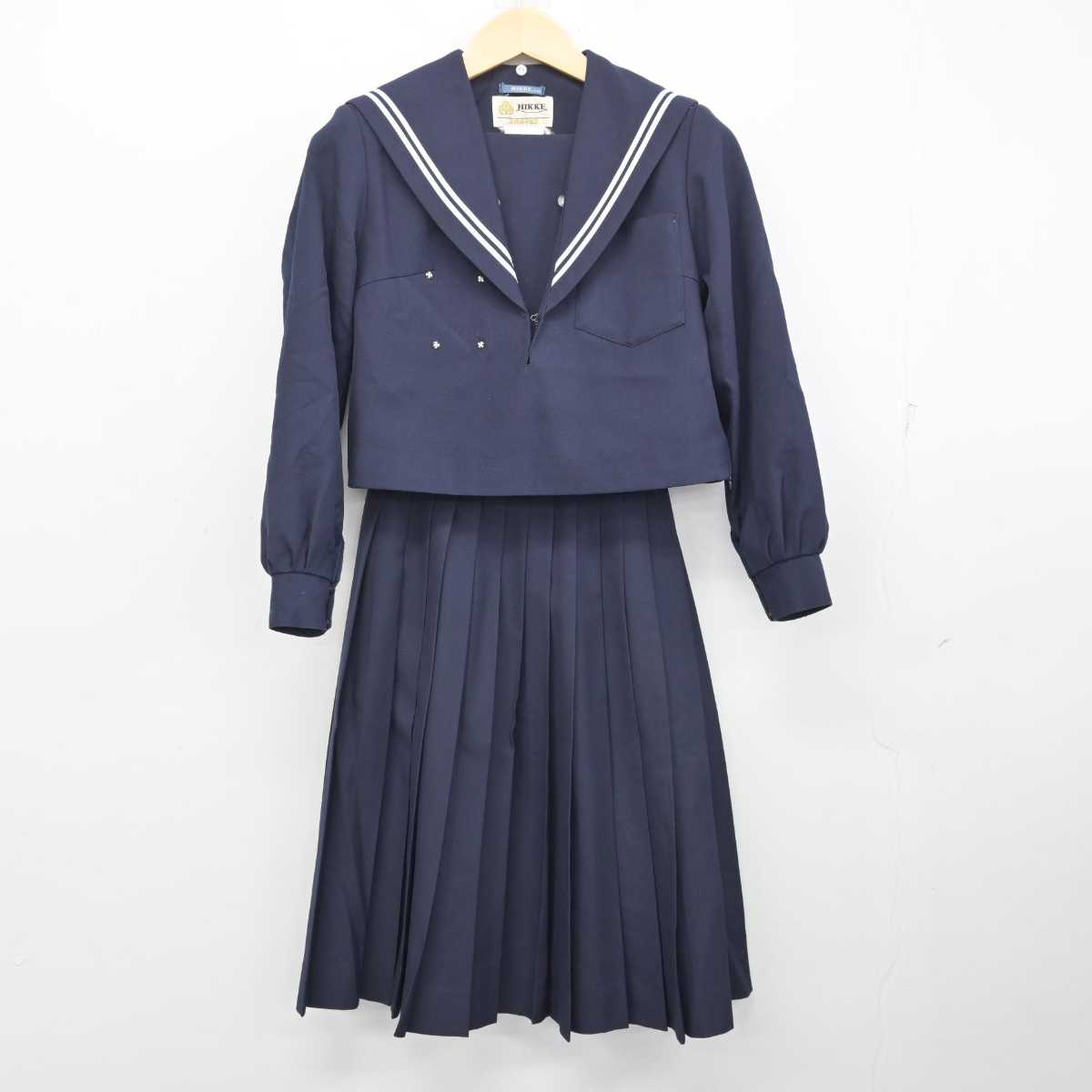 【中古】愛知県 明祥中学校 女子制服 2点 (セーラー服・スカート) sf056561