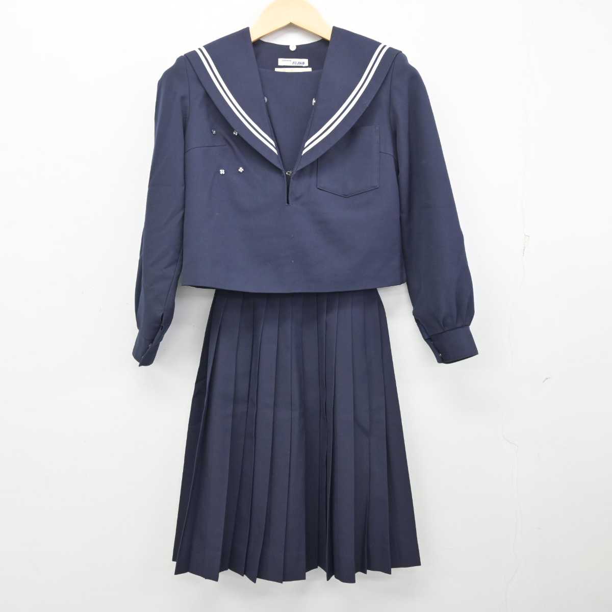 【中古】愛知県 明祥中学校 女子制服 2点 (セーラー服・スカート) sf056562