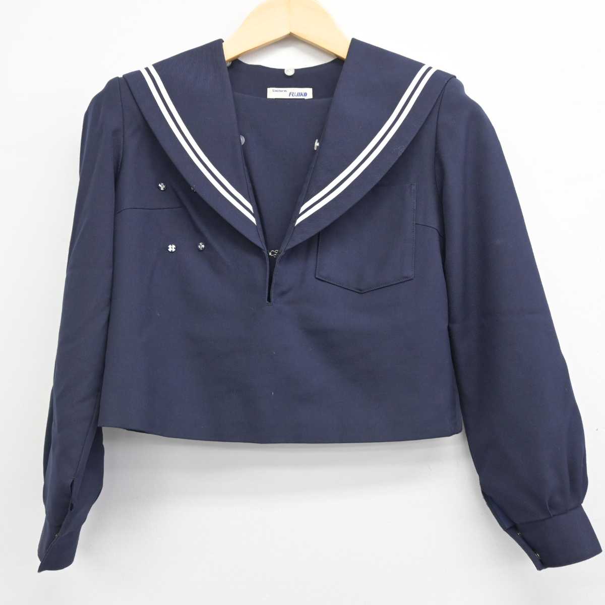 【中古】愛知県 明祥中学校 女子制服 2点 (セーラー服・スカート) sf056562