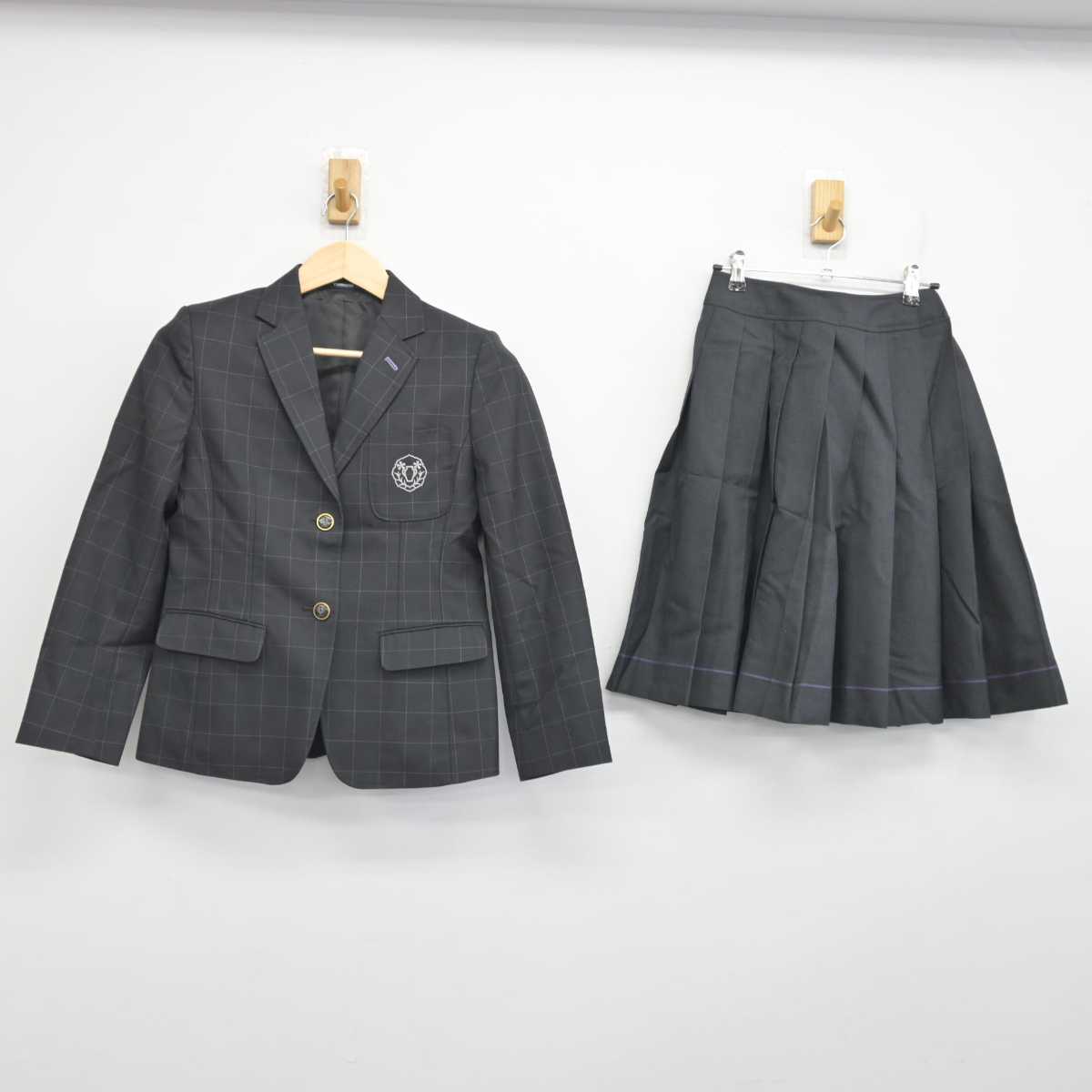 【中古】大阪府 宣真高等学校 女子制服 2点 (ブレザー・スカート) sf056564