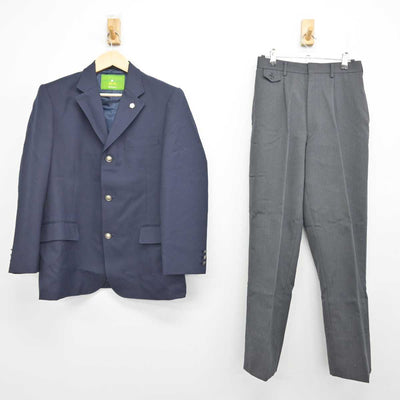 【中古】福岡県 筑陽学園高等学校 男子制服 4点 (ブレザー・ズボン) sf056574