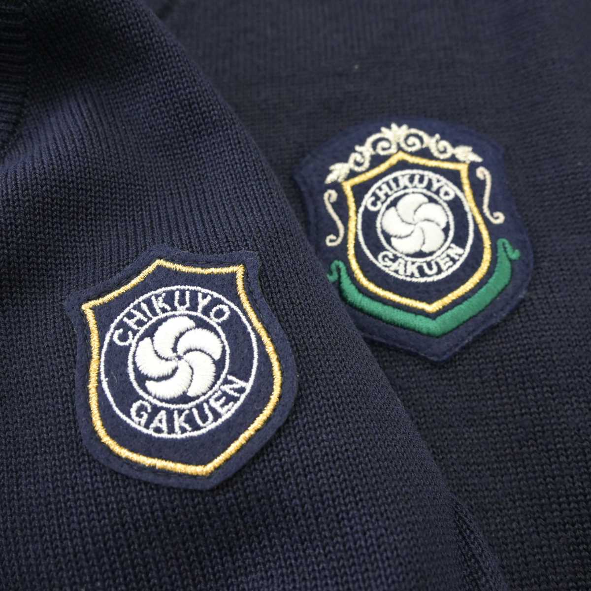 【中古】福岡県 筑陽学園高等学校 男子制服 2点 (ニット・ニットベスト) sf056575