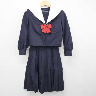 【中古】愛知県 味岡中学校 女子制服 3点 (セーラー服・セーラー服・スカート) sf056580