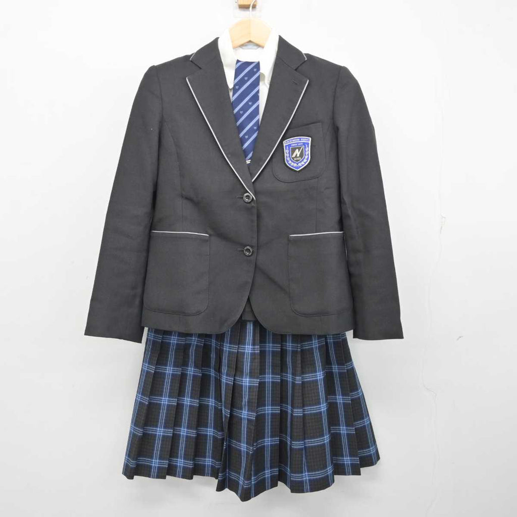 【中古】青森県 八戸工業大学第二高等学校 女子制服 6点 (ブレザー・シャツ・スカート・その他アイテム) sf056582