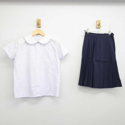 【中古】滋賀県 滋賀大学教育学部附属中学校 女子制服 2点 (シャツ・スカート) sf056587