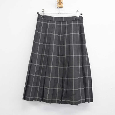 【中古】岡山県 山陽学園高等学校 女子制服 2点 (ニット・スカート) sf056612