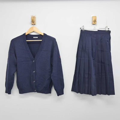 【中古】愛知県 岡崎商業高等学校 女子制服 4点 (ニット・セーラー服・スカート) sf056634